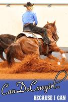 Blue Horse and Rider Poster - Because I Can