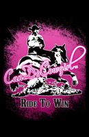 Black & Pink CanDoCowgirl Poster - Ride To Win