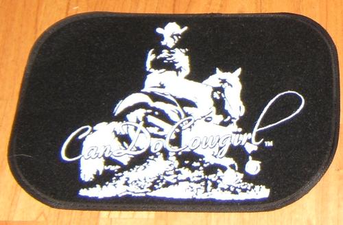 Black Upholstered Floor Mats (Rear)
