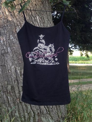 Rhinestone Embellished Tank Top
